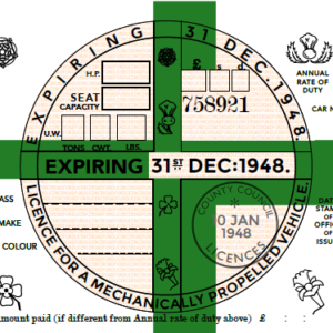 tax disc replica