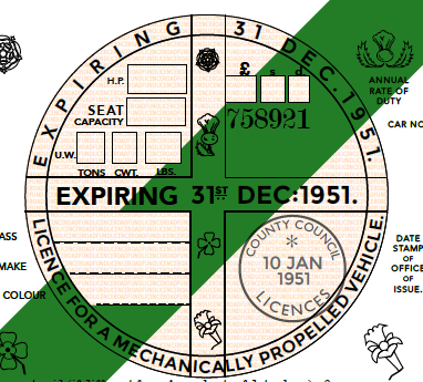tax disc replica