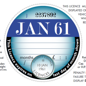 tax disc replica