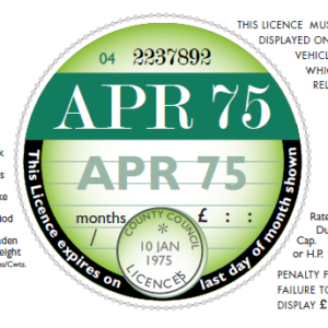 tax disc replica